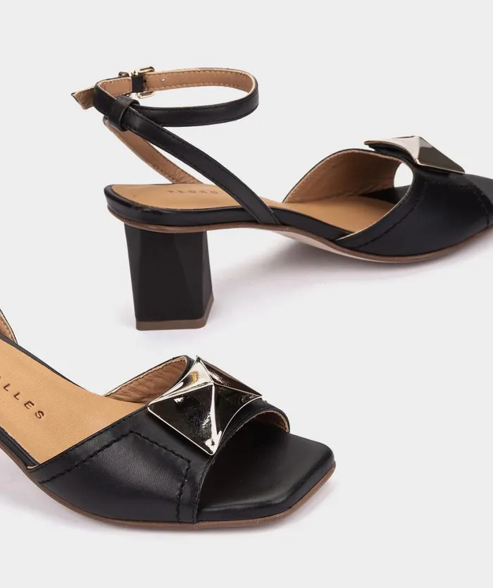 Pedro Miralles Heeled Sandals CASTELEJO Vitello Blue 8211 Woman Pedro Miralles Heeled Sandals CASTELEJO Vitello Blue 8211 Woman