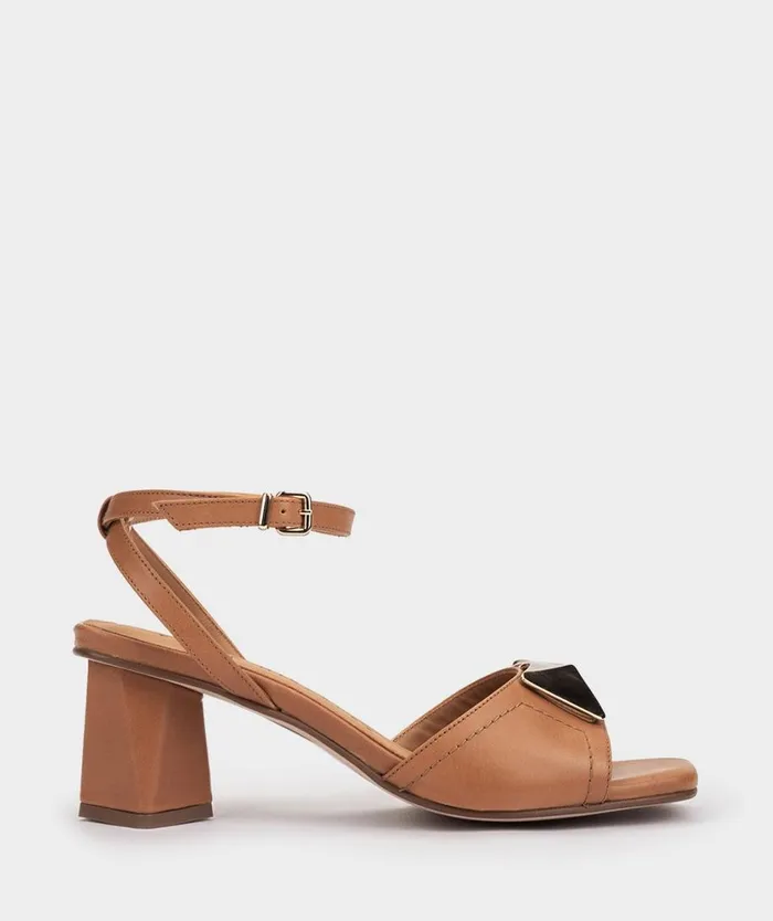 Pedro Miralles Heeled Sandals CASTELEJO Vitello Trigo 8211 Woman