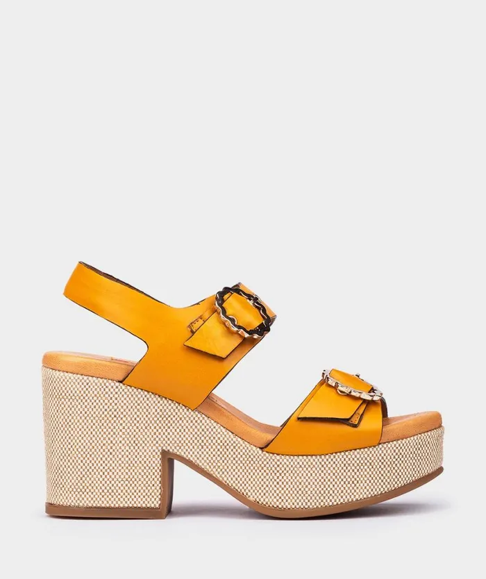 Pedro Miralles Heeled Sandals CEUTA Natur Mango 8211 Woman