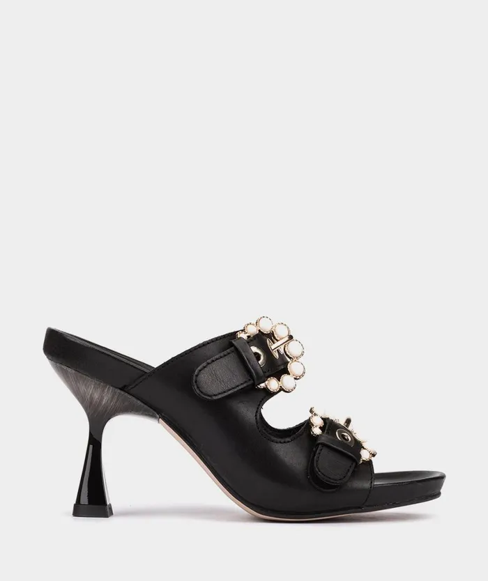 Pedro Miralles Heeled Sandals CHELLA Vitello Negro 8211 Woman Pedro Miralles Heeled Sandals CHELLA Vitello Negro 8211 Woman