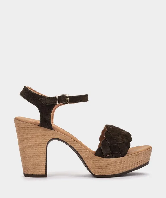 Pedro Miralles Heeled Sandals CILLN Velour Coar 8211 Woman