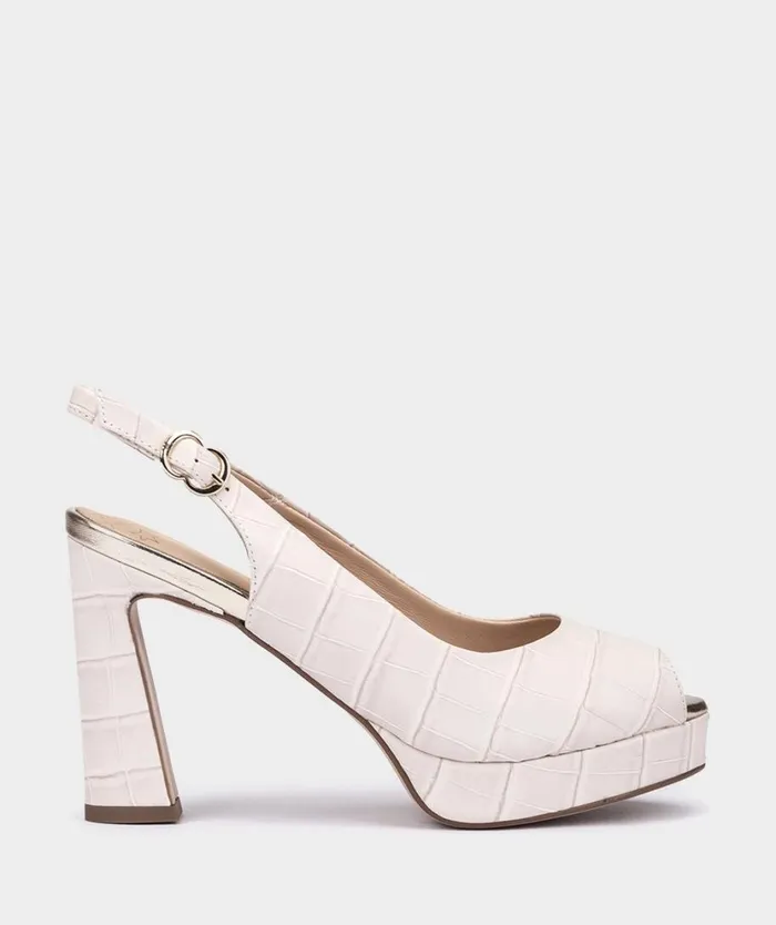 Pedro Miralles Heeled Sandals CITTANOVA Coco Avorio 8211 Woman