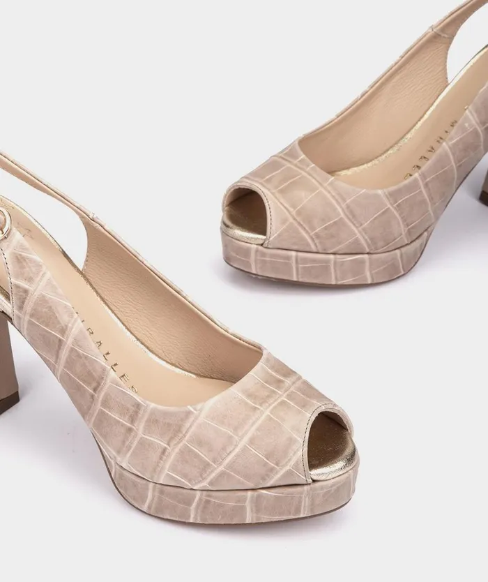 Pedro Miralles Heeled Sandals CITTANOVA Coco Sabbia 8211 Woman Pedro Miralles Heeled Sandals CITTANOVA Coco Sabbia 8211 Woman