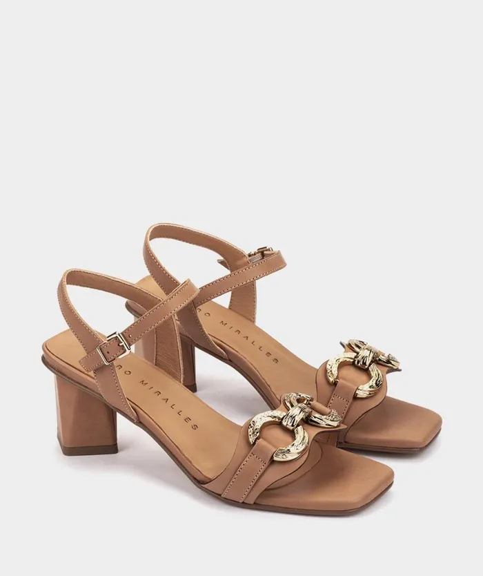 Pedro Miralles Heeled Sandals COBN Alfa Caramel 8211 Woman Pedro Miralles Heeled Sandals COBN Alfa Caramel 8211 Woman