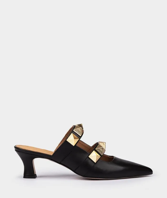 Pedro Miralles Heeled Sandals COLIMA Vitello Negro 8211 Woman