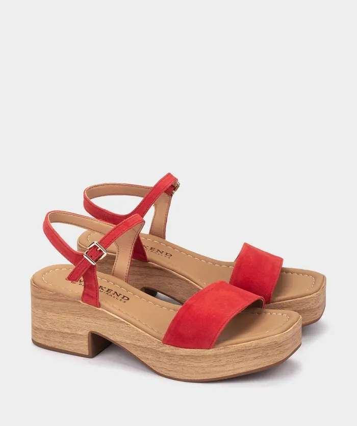 Pedro Miralles Heeled Sandals COVA Ante Rojo 8211 Woman Pedro Miralles Heeled Sandals COVA Ante Rojo 8211 Woman