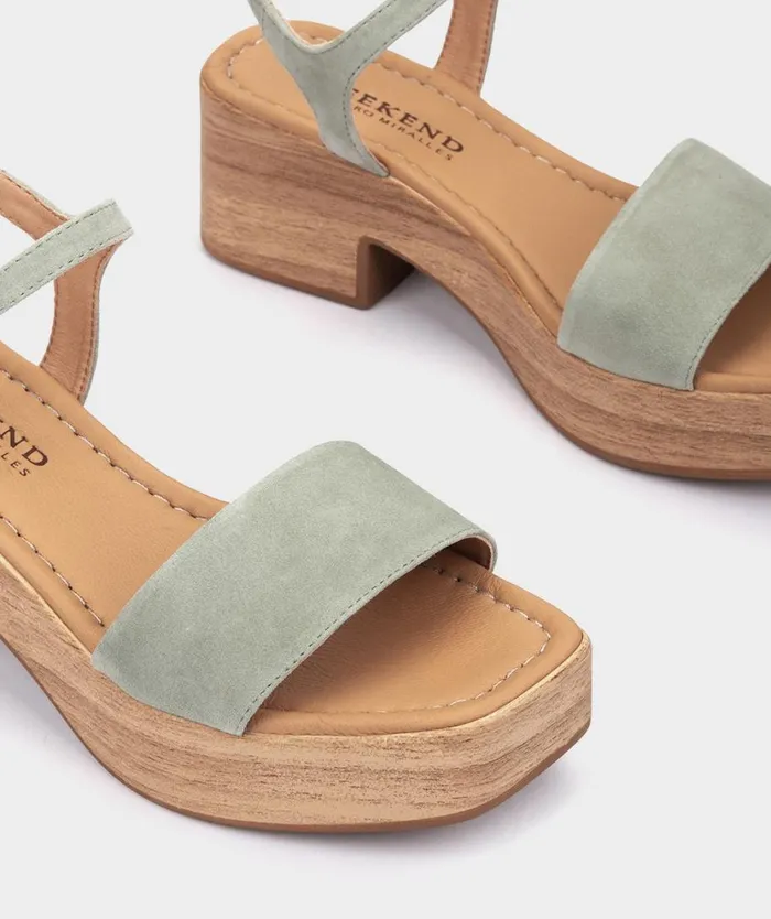 Pedro Miralles Heeled Sandals COVA Ante Salvia 8211 Woman Pedro Miralles Heeled Sandals COVA Ante Salvia 8211 Woman