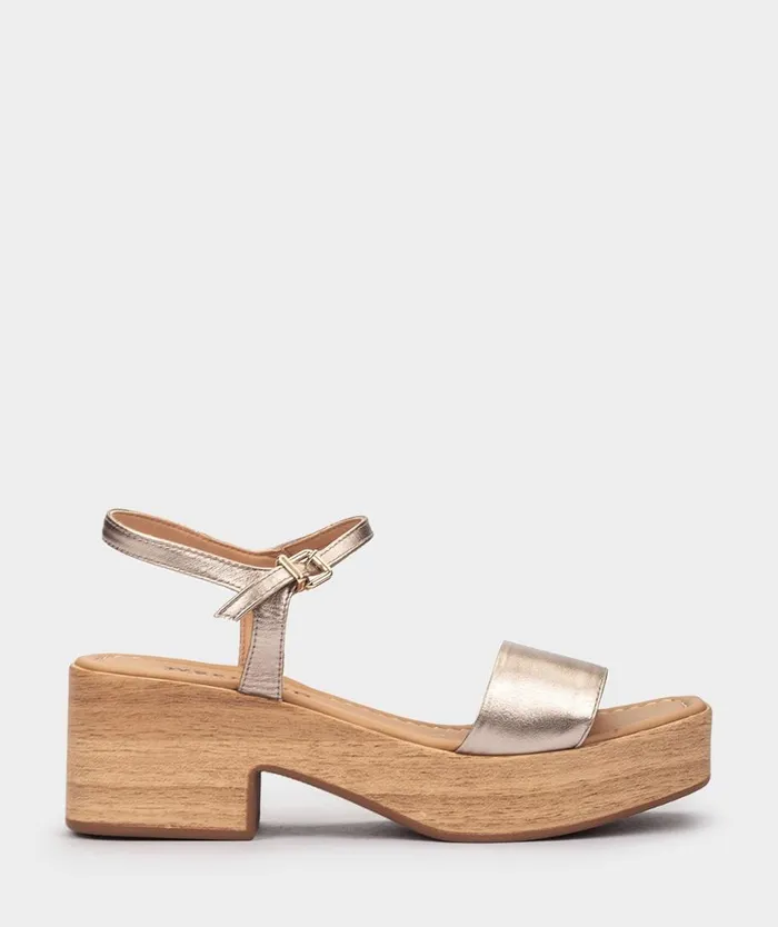 Pedro Miralles Heeled Sandals COVA Napa Metal Humo 8211 Woman