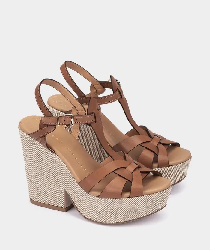 Pedro Miralles Heeled Sandals CUZCO Vitello Tabaco 8211 Woman Pedro Miralles Heeled Sandals CUZCO Vitello Tabaco 8211 Woman