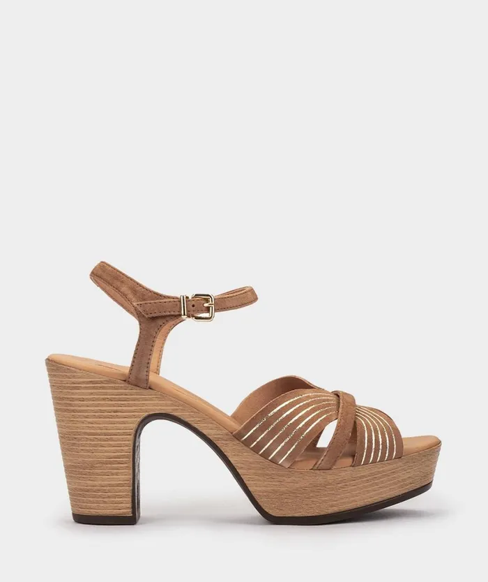 Pedro Miralles Heeled Sandals DAEGU Amalfi Cuoio 8211 Woman
