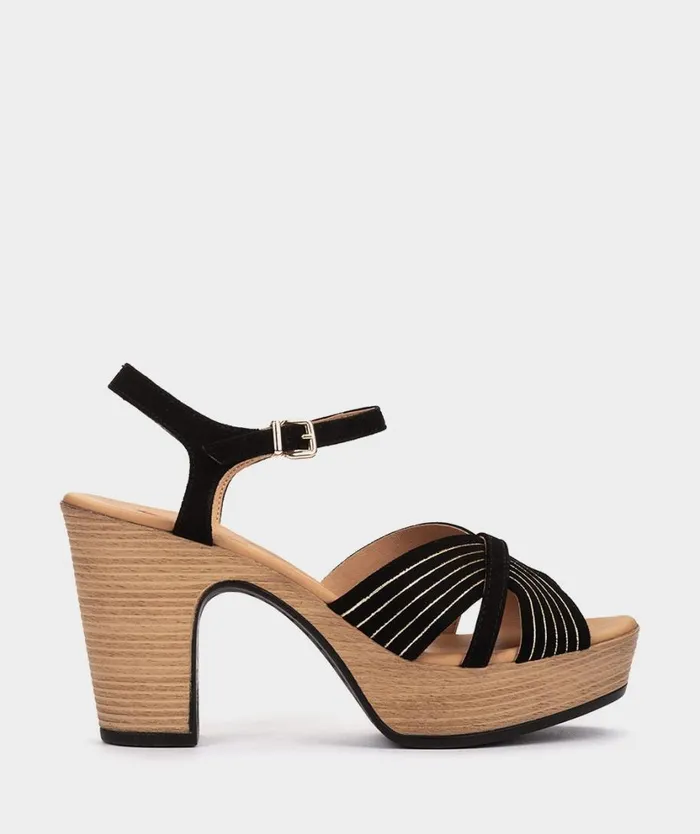 Pedro Miralles Heeled Sandals DAEGU Amalfi Negro 8211 Woman