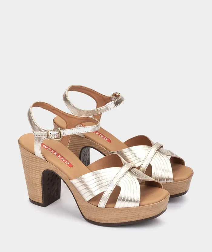 Pedro Miralles Heeled Sandals DAEGU Napa Metal Platino 8211 Woman Pedro Miralles Heeled Sandals DAEGU Napa Metal Platino 8211 Woman