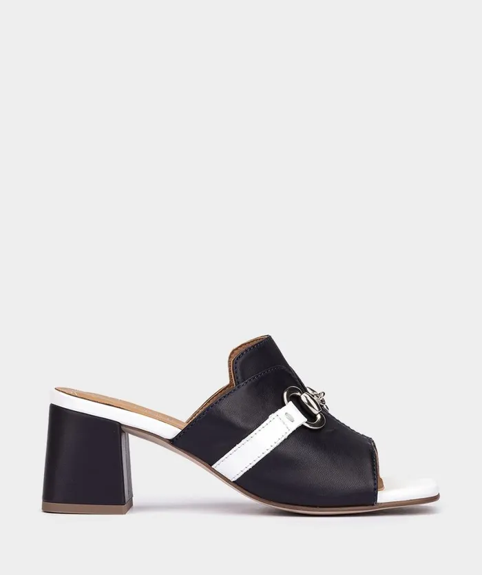 Pedro Miralles Heeled Sandals DAIMUZ Natur Navy 8211 Woman