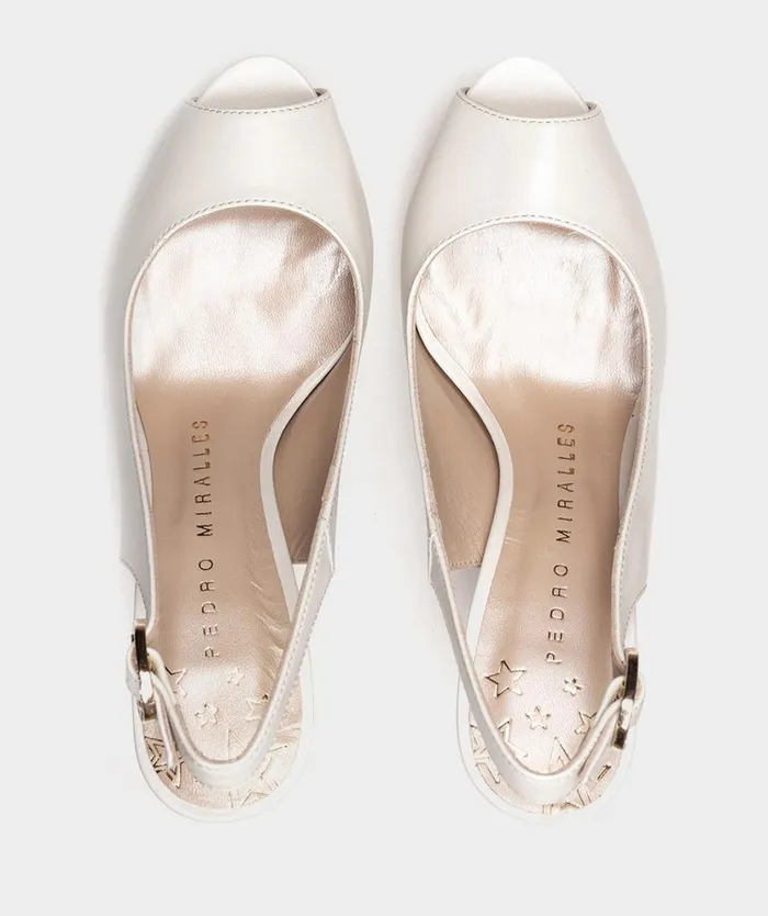 Pedro Miralles Heeled Sandals DELHI Nacarado Perla 8211 Woman Pedro Miralles Heeled Sandals DELHI Nacarado Perla 8211 Woman