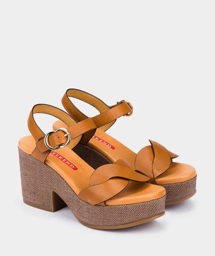 Pedro Miralles Heeled Sandals DENIA Natur Cuoio 8211 Woman Pedro Miralles Heeled Sandals DENIA Natur Cuoio 8211 Woman