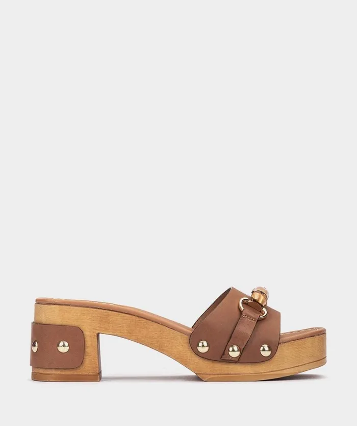 Pedro Miralles Heeled Sandals DEOK Alfa Tabac 8211 Woman