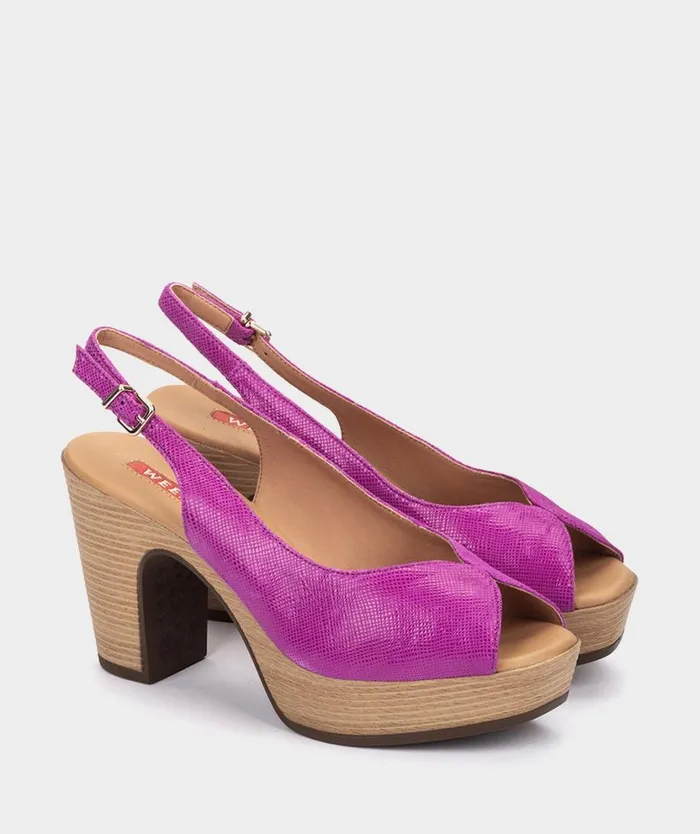 Pedro Miralles Heeled Sandals ESPARTA Saco Ante Viola 8211 Woman Pedro Miralles Heeled Sandals ESPARTA Saco Ante Viola 8211 Woman