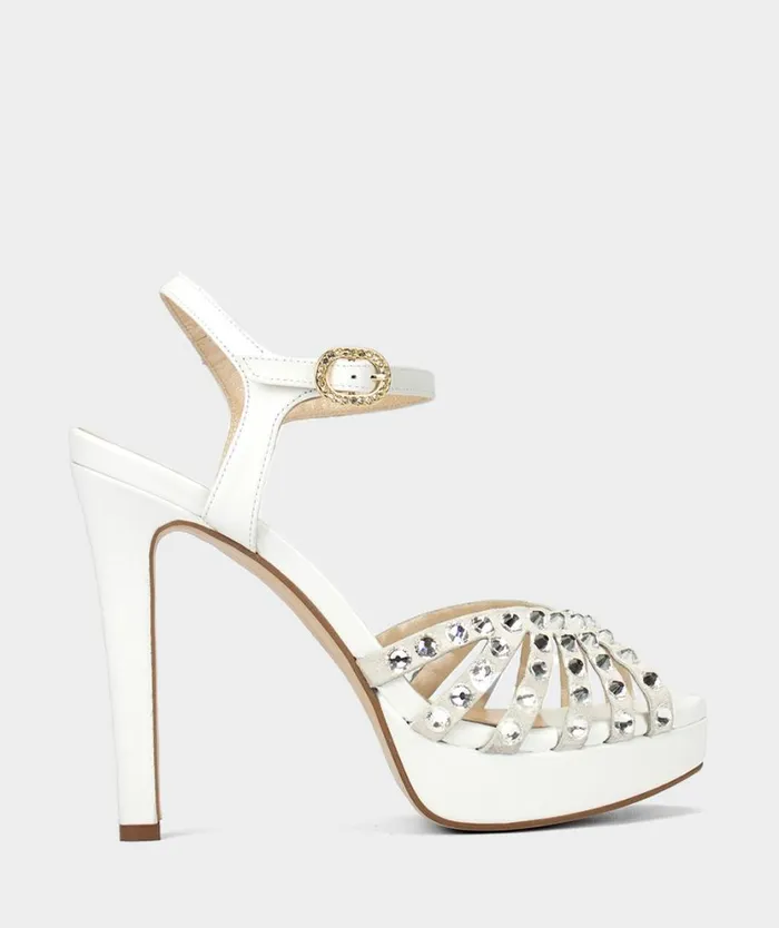 Pedro Miralles Heeled Sandals ESTELL Nacarado Perla 8211 Woman