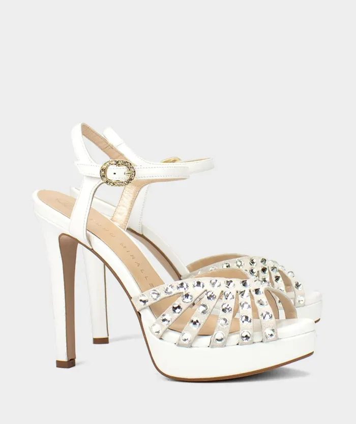 Pedro Miralles Heeled Sandals ESTELL Nacarado Perla 8211 Woman Pedro Miralles Heeled Sandals ESTELL Nacarado Perla 8211 Woman
