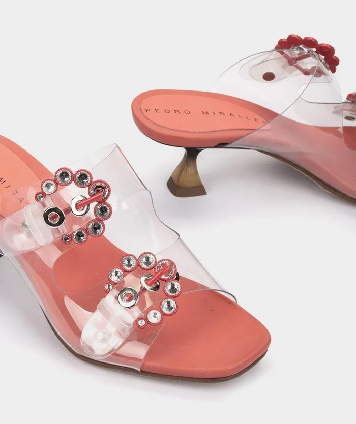 Pedro Miralles Heeled Sandals FILIPINAS Nature Coral 8211 Woman Pedro Miralles Heeled Sandals FILIPINAS Nature Coral 8211 Woman