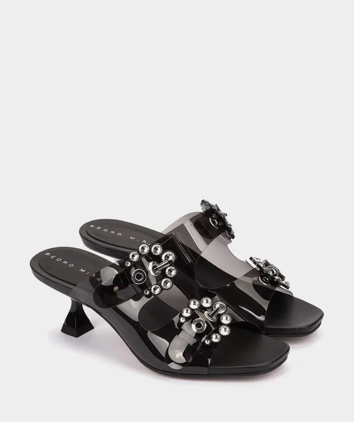 Pedro Miralles Heeled Sandals FILIPINAS Nature Negro 8211 Woman Pedro Miralles Heeled Sandals FILIPINAS Nature Negro 8211 Woman