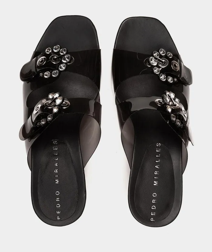 Pedro Miralles Heeled Sandals FILIPINAS Nature Negro 8211 Woman Pedro Miralles Heeled Sandals FILIPINAS Nature Negro 8211 Woman