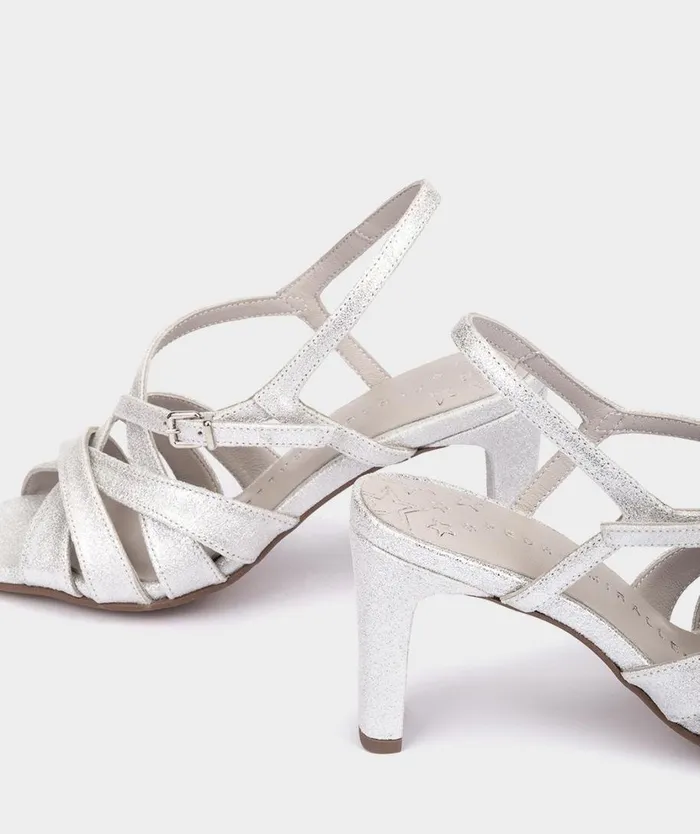 Pedro Miralles Heeled Sandals GALES Chianti Plata 8211 Woman Pedro Miralles Heeled Sandals GALES Chianti Plata 8211 Woman