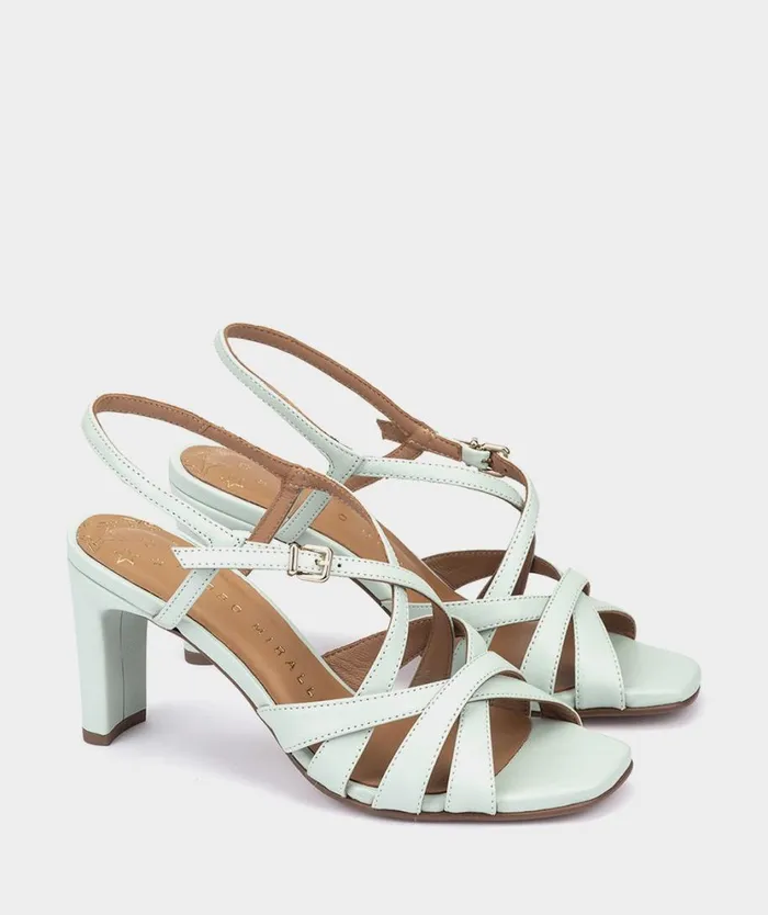 Pedro Miralles Heeled Sandals GALES Natur Aqua Marina 8211 Woman Pedro Miralles Heeled Sandals GALES Natur Aqua Marina 8211 Woman