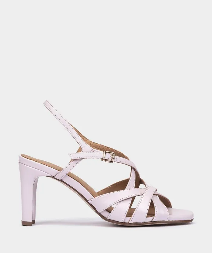 Pedro Miralles Heeled Sandals GALES Natur Lila 8211 Woman