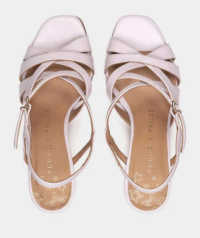 Pedro Miralles Heeled Sandals GALES Natur Lila 8211 Woman Pedro Miralles Heeled Sandals GALES Natur Lila 8211 Woman
