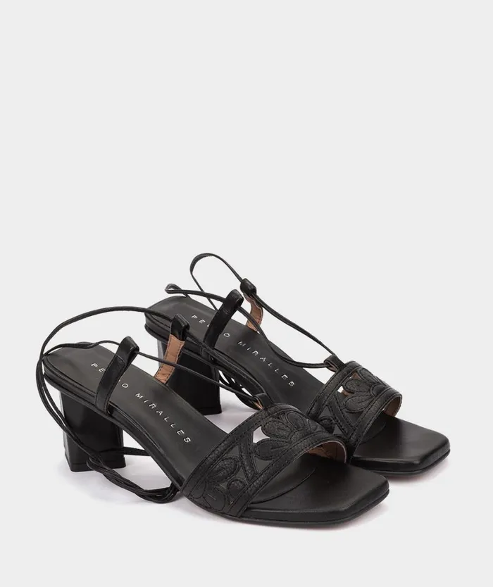 Pedro Miralles Heeled Sandals HALTON Atenea Negro 8211 Woman Pedro Miralles Heeled Sandals HALTON Atenea Negro 8211 Woman
