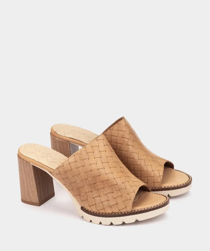 Pedro Miralles Heeled Sandals KOLN Alfa Trenza Camel 8211 Woman Pedro Miralles Heeled Sandals KOLN Alfa Trenza Camel 8211 Woman