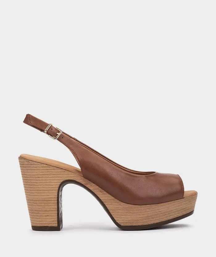 Pedro Miralles Heeled Sandals LA VALETA Alfa Tabac 8211 Woman