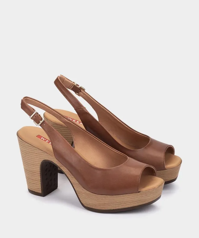 Pedro Miralles Heeled Sandals LA VALETA Alfa Tabac 8211 Woman Pedro Miralles Heeled Sandals LA VALETA Alfa Tabac 8211 Woman
