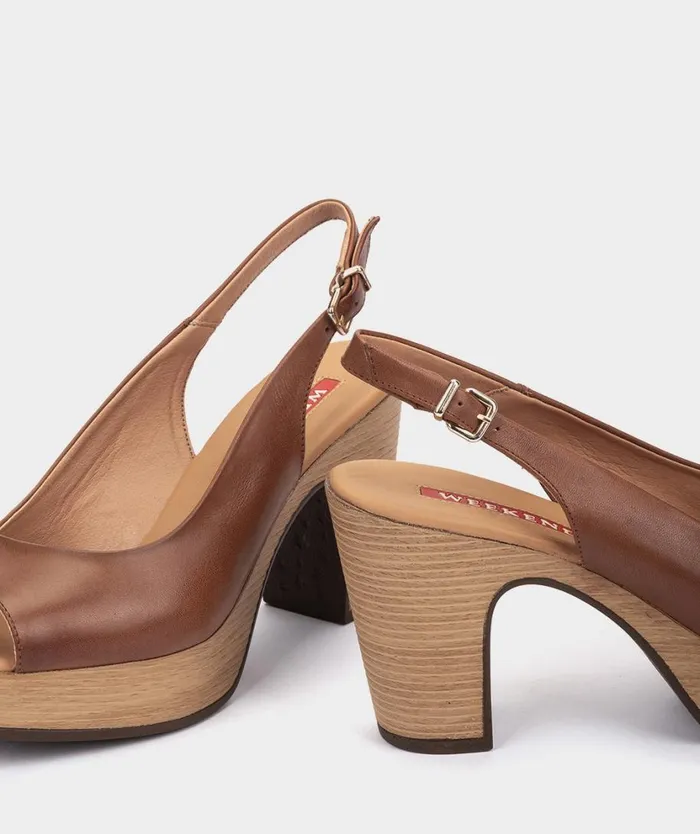 Pedro Miralles Heeled Sandals LA VALETA Alfa Tabac 8211 Woman Pedro Miralles Heeled Sandals LA VALETA Alfa Tabac 8211 Woman