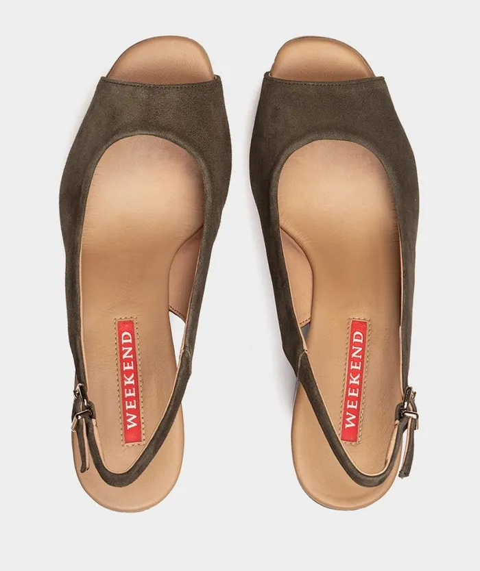 Pedro Miralles Heeled Sandals LA VALETA Amalfi Kaki 8211 Woman Pedro Miralles Heeled Sandals LA VALETA Amalfi Kaki 8211 Woman