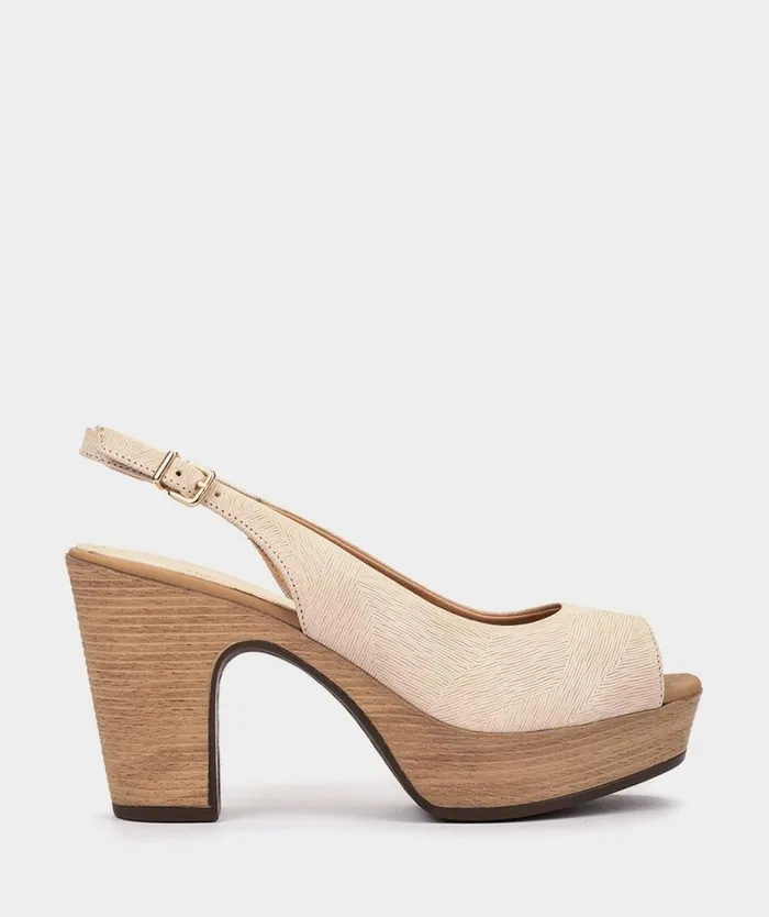 Pedro Miralles Heeled Sandals LA VALETA Mercurio Hazelwood 8211 Woman
