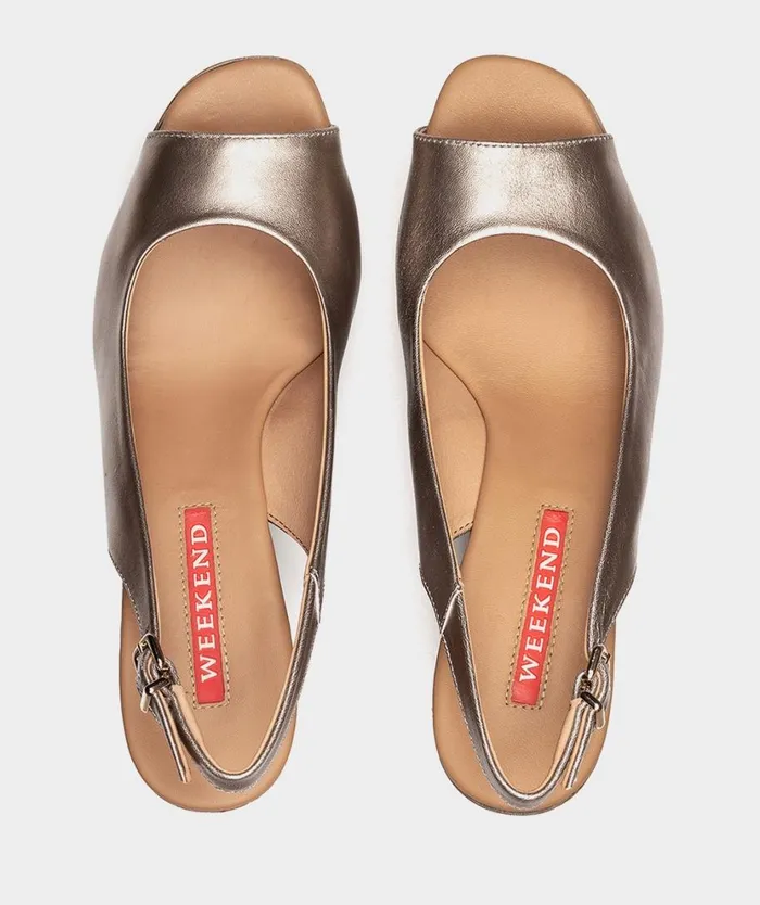 Pedro Miralles Heeled Sandals LA VALETA Napa Metal Humo 8211 Woman Pedro Miralles Heeled Sandals LA VALETA Napa Metal Humo 8211 Woman