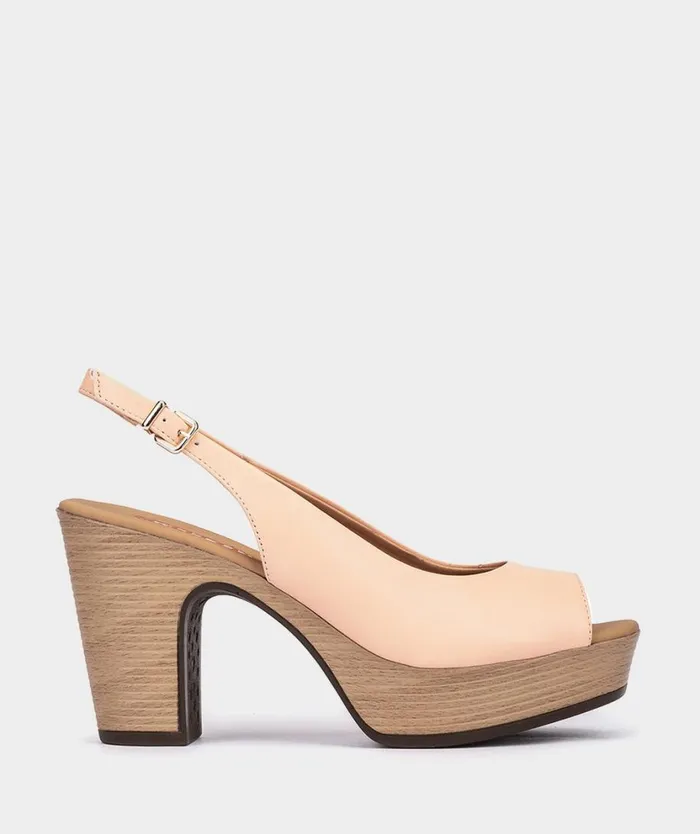 Pedro Miralles Heeled Sandals LA VALETA Natur Corallo 8211 Woman