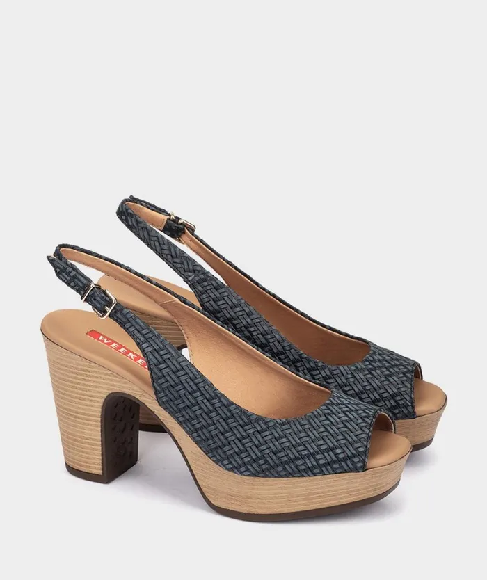 Pedro Miralles Heeled Sandals LA VALETA Twist Marino 8211 Woman Pedro Miralles Heeled Sandals LA VALETA Twist Marino 8211 Woman
