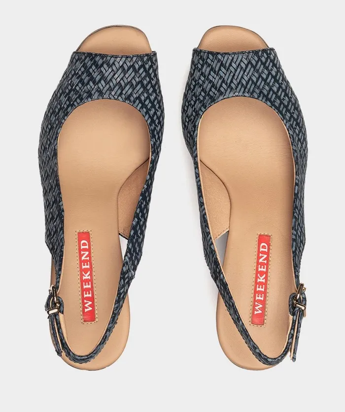 Pedro Miralles Heeled Sandals LA VALETA Twist Marino 8211 Woman Pedro Miralles Heeled Sandals LA VALETA Twist Marino 8211 Woman