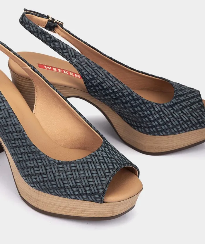 Pedro Miralles Heeled Sandals LA VALETA Twist Marino 8211 Woman Pedro Miralles Heeled Sandals LA VALETA Twist Marino 8211 Woman