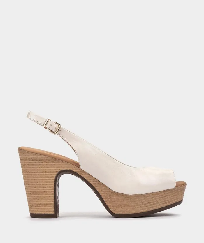 Pedro Miralles Heeled Sandals LA VALETA Venice Talco 8211 Woman