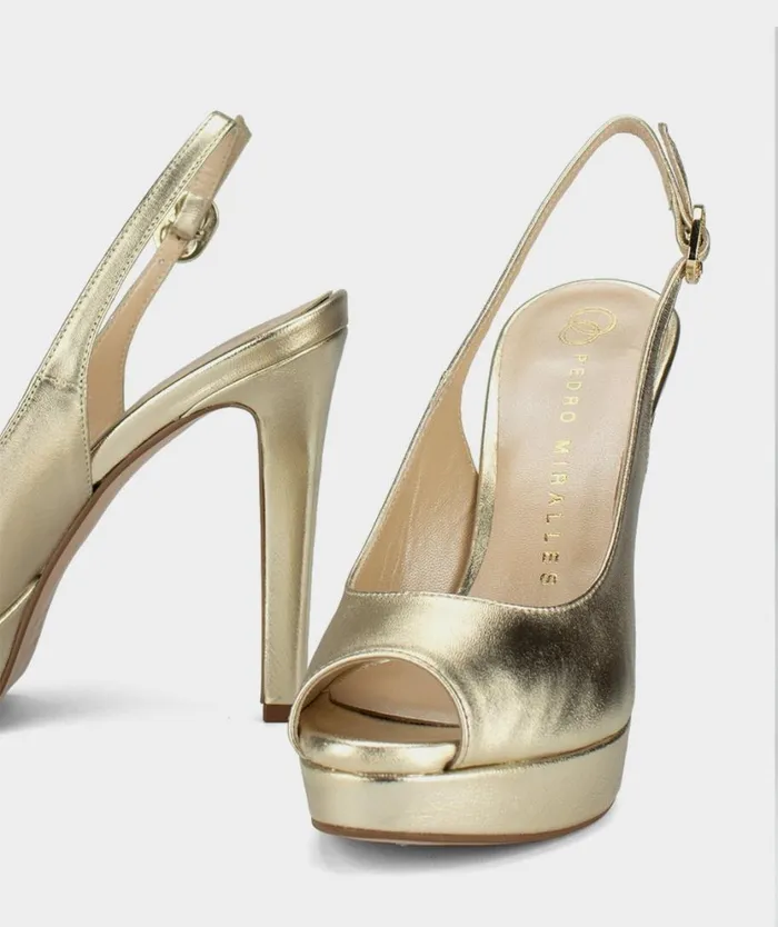Pedro Miralles Heeled Sandals LACHAT Luxor Opaco Platino 8211 Woman Pedro Miralles Heeled Sandals LACHAT Luxor Opaco Platino 8211 Woman
