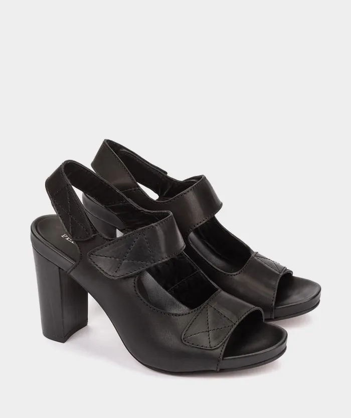 Pedro Miralles Heeled Sandals LAMOS Vitello Negro 8211 Woman Pedro Miralles Heeled Sandals LAMOS Vitello Negro 8211 Woman