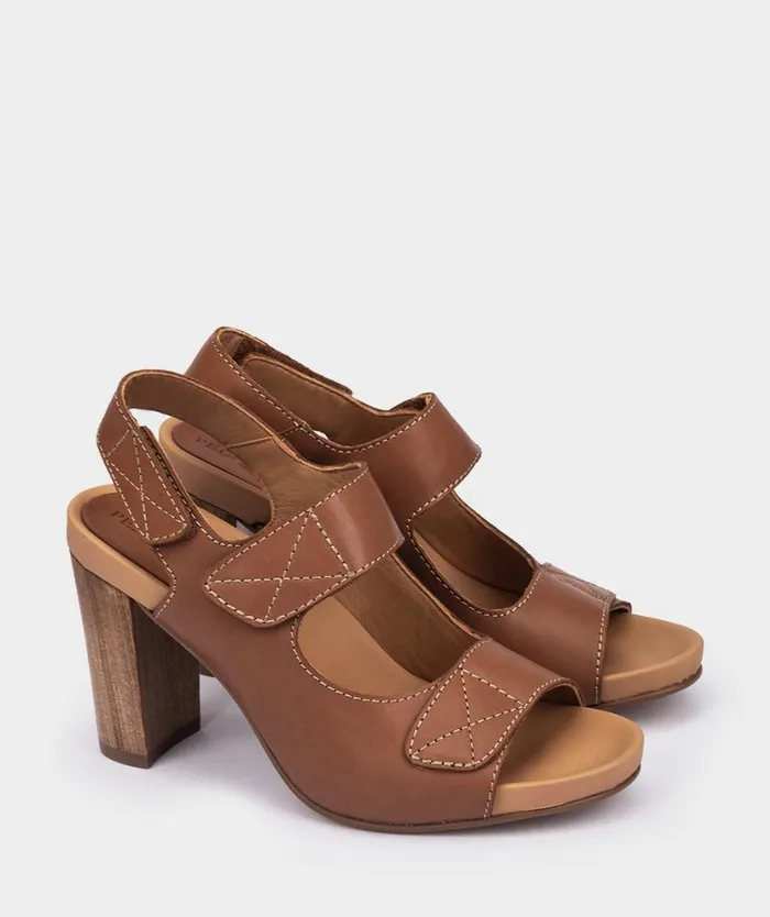 Pedro Miralles Heeled Sandals LAMOS Vitello Tabaco 8211 Woman Pedro Miralles Heeled Sandals LAMOS Vitello Tabaco 8211 Woman