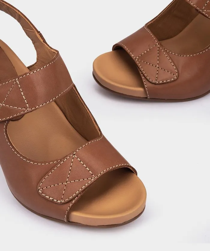 Pedro Miralles Heeled Sandals LAMOS Vitello Tabaco 8211 Woman Pedro Miralles Heeled Sandals LAMOS Vitello Tabaco 8211 Woman