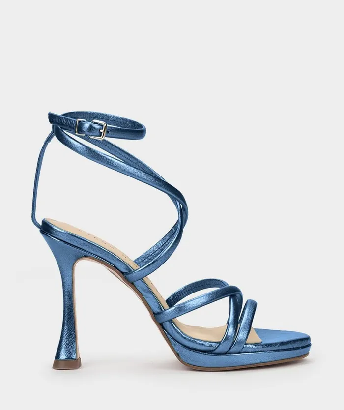 Pedro Miralles Heeled Sandals LAS VEGAS Napa Metal Beryl 8211 Woman Pedro Miralles Heeled Sandals LAS VEGAS Napa Metal Beryl 8211 Woman