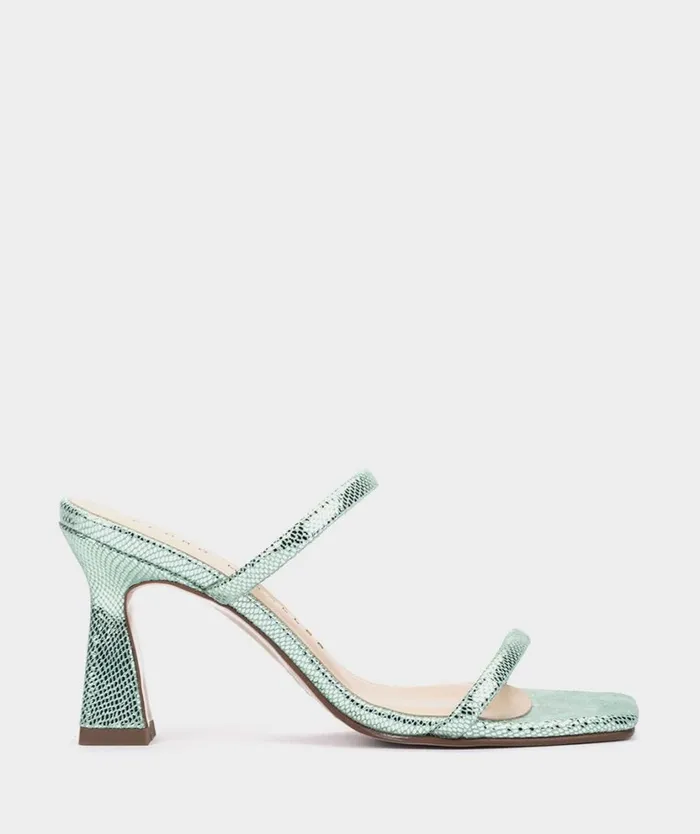 Pedro Miralles Heeled Sandals LAURENS Serpiente Metal Mica 8211 Woman