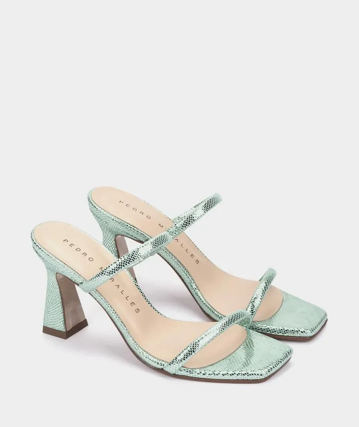 Pedro Miralles Heeled Sandals LAURENS Serpiente Metal Mica 8211 Woman Pedro Miralles Heeled Sandals LAURENS Serpiente Metal Mica 8211 Woman